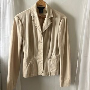 Light Beige Cropped Jacket